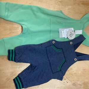 H&M Blue and Green Overalls One Piece
